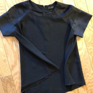 Topshop Satin Black Blouse